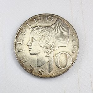 Pièce de 10 Schilling 1958 SUP Autriche Argent EB91559