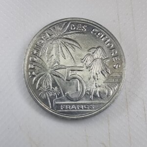 Pièce de 5 Francs Afrique COMORES 1964 FDC EB91563