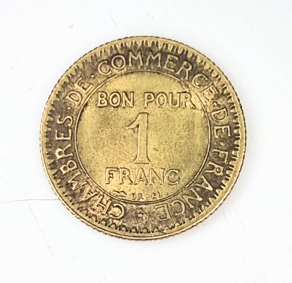Pièce de 1 Franc Chambre de commerce 1921 SUP EB91172 – Image 2