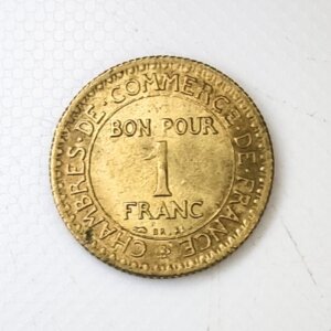 Pièce de 1 Franc Chambre de commerce 1922 SUP EB91177