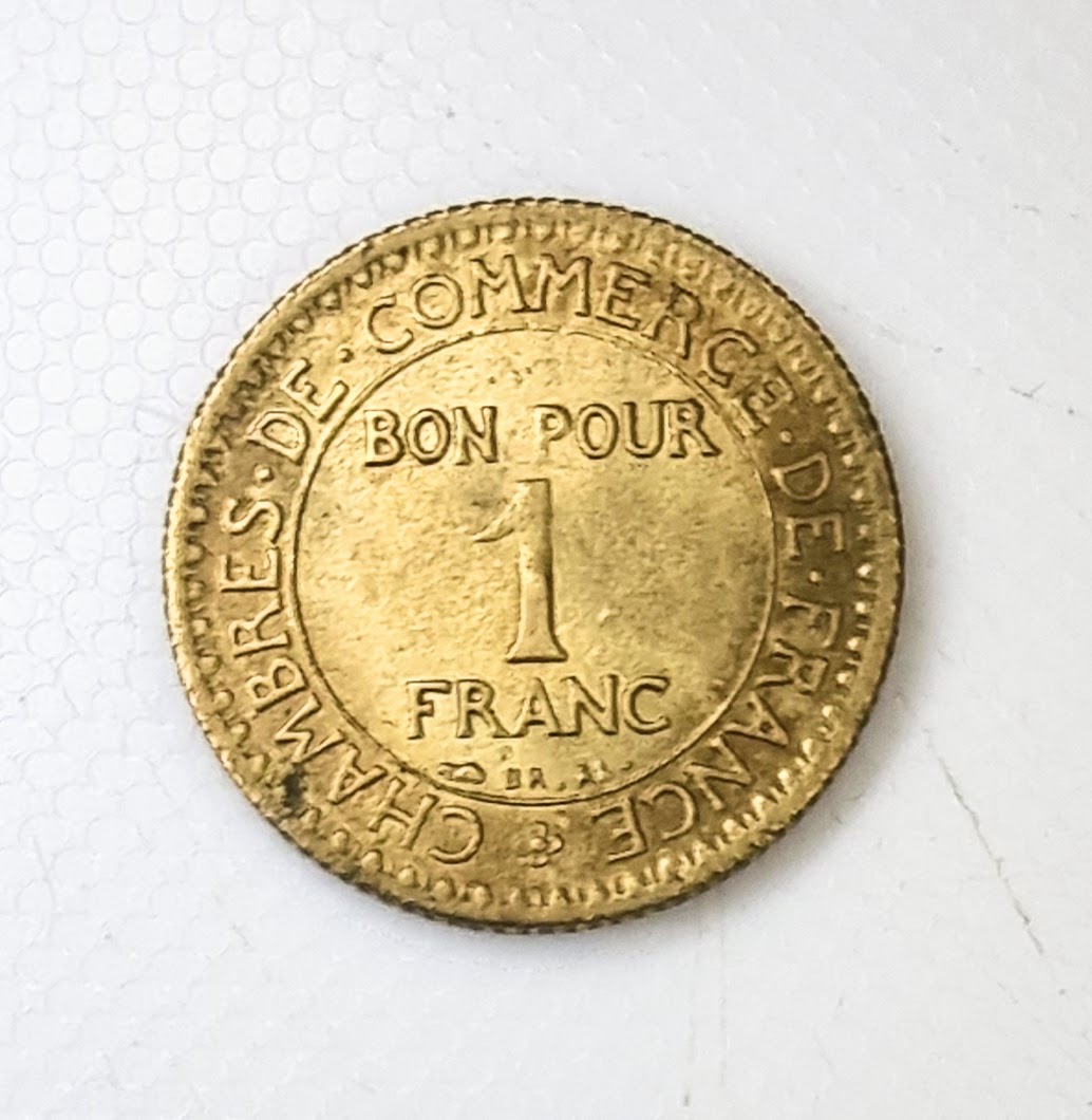 Pièce de 1 Franc Chambre de commerce 1922 SUP EB91177 – Image 2