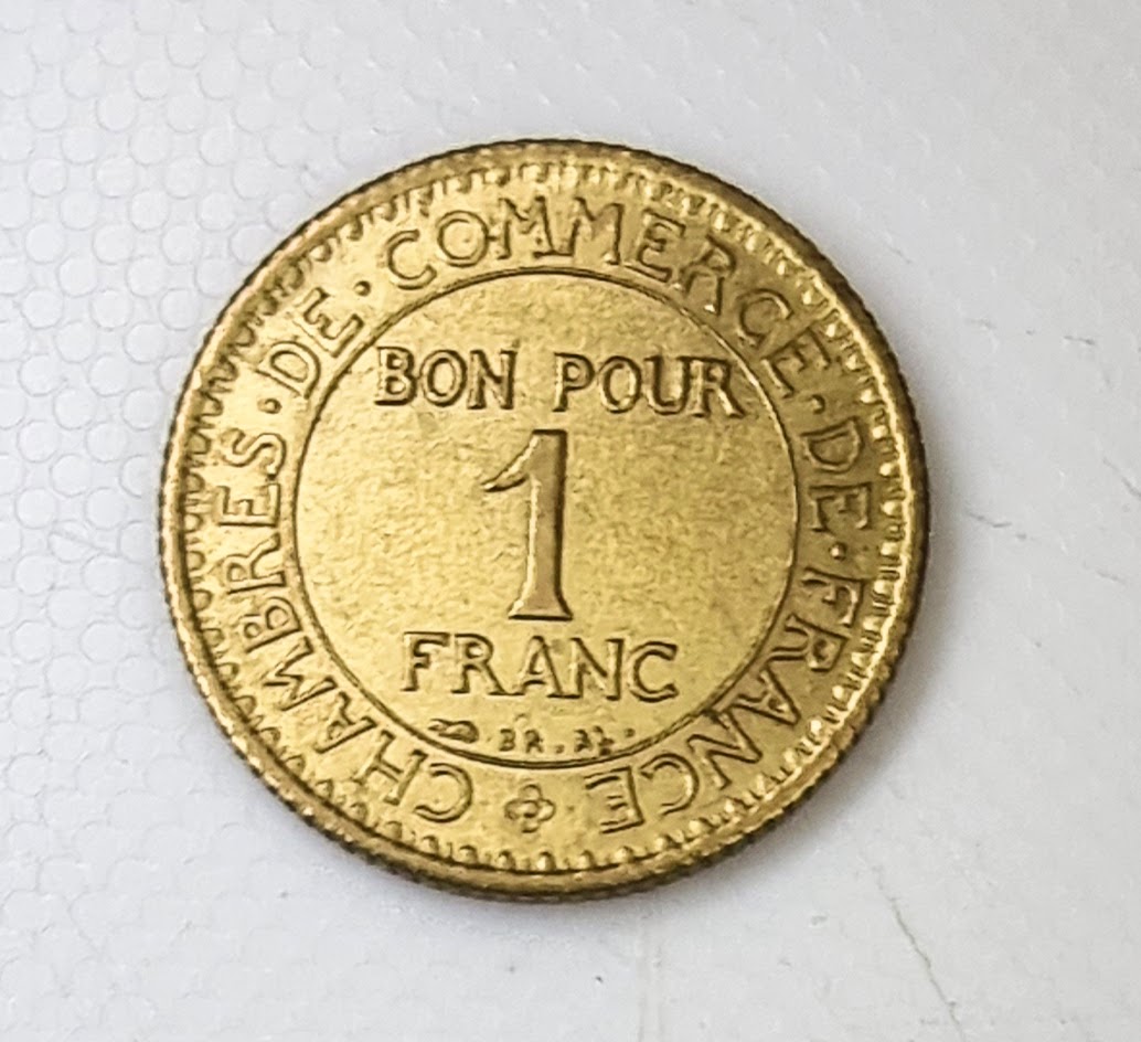 Pièce de 1 Franc Chambre de commerce 1922 SPL EB91578 – Image 2