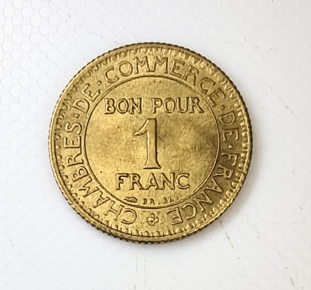 Pièce de 1 Franc Chambre de commerce 1923 SUP+ EB91579 – Image 2