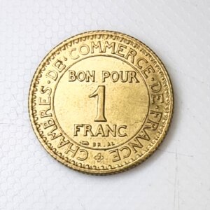Pièce de 1 Franc Chambre de commerce 1923 SPL EB91580