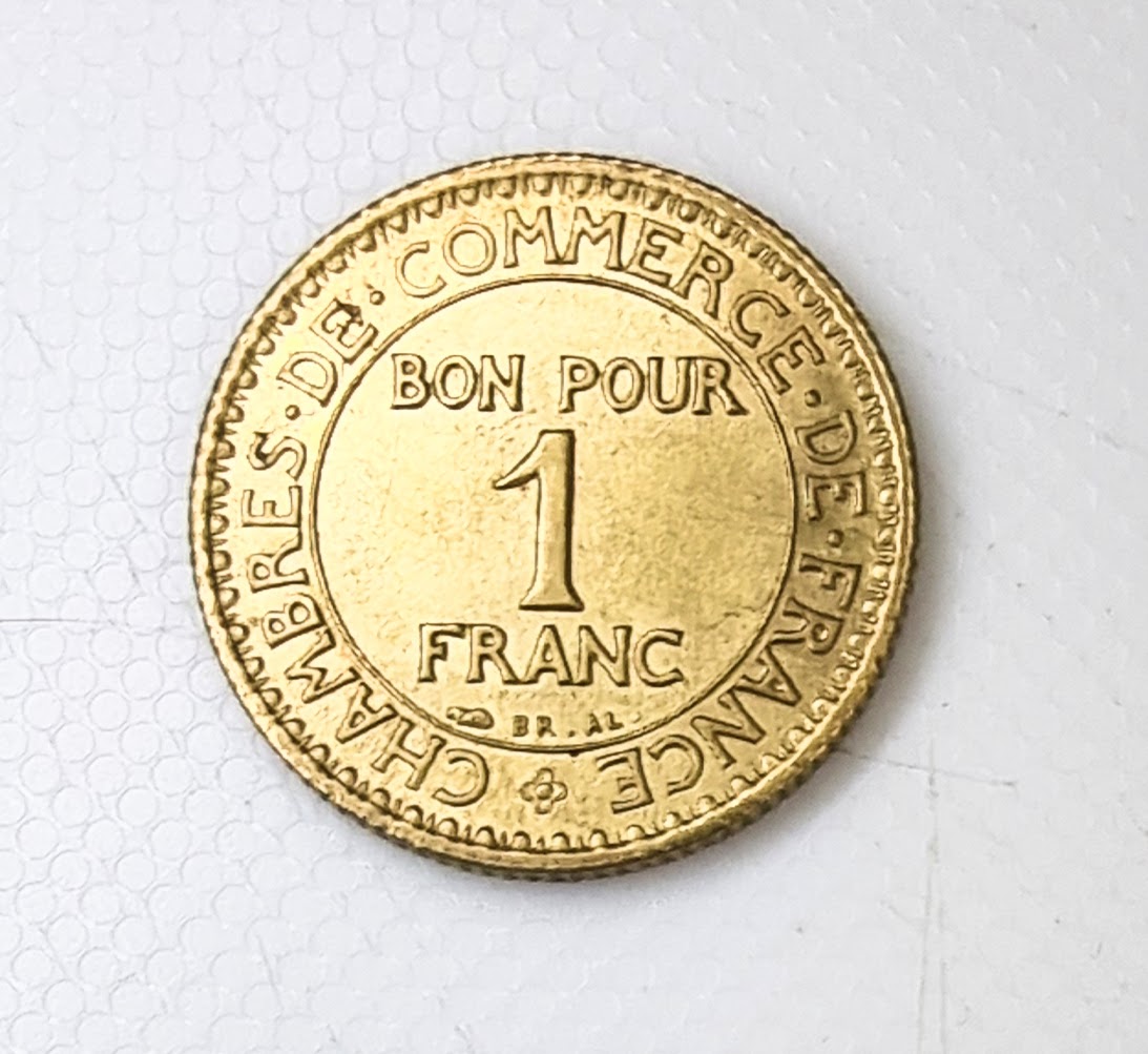 Pièce de 1 Franc Chambre de commerce 1923 SPL EB91580 – Image 2