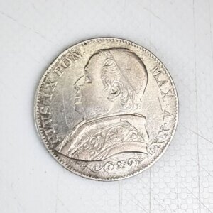 2 Lire Pie IX 1866 TTB+ ITALIE Argent EB90178