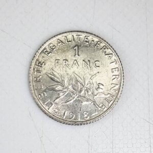 1 Franc Semeuse 1918 SPL Argent EB90760