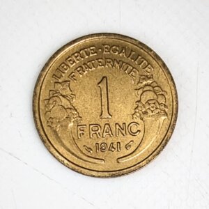 Pièce de 1 Franc Morlon 1941 SPL EB90922