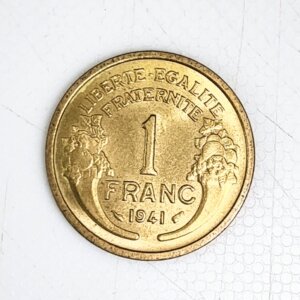 Pièce de 1 Franc Morlon 1941 SPL EB90929
