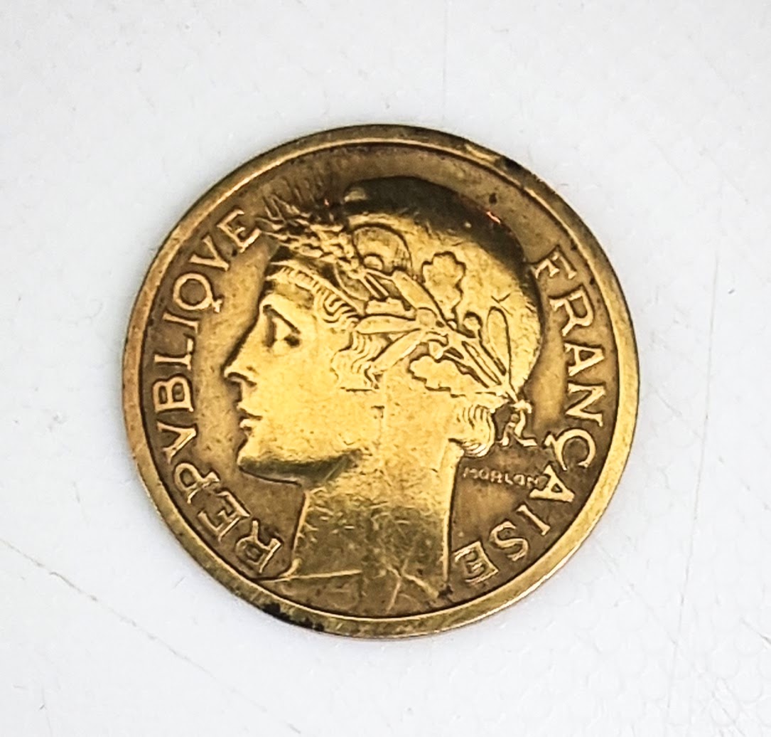 Pièce de 1 Franc Morlon 1935 SUP+ RARE EB90931 – Image 2