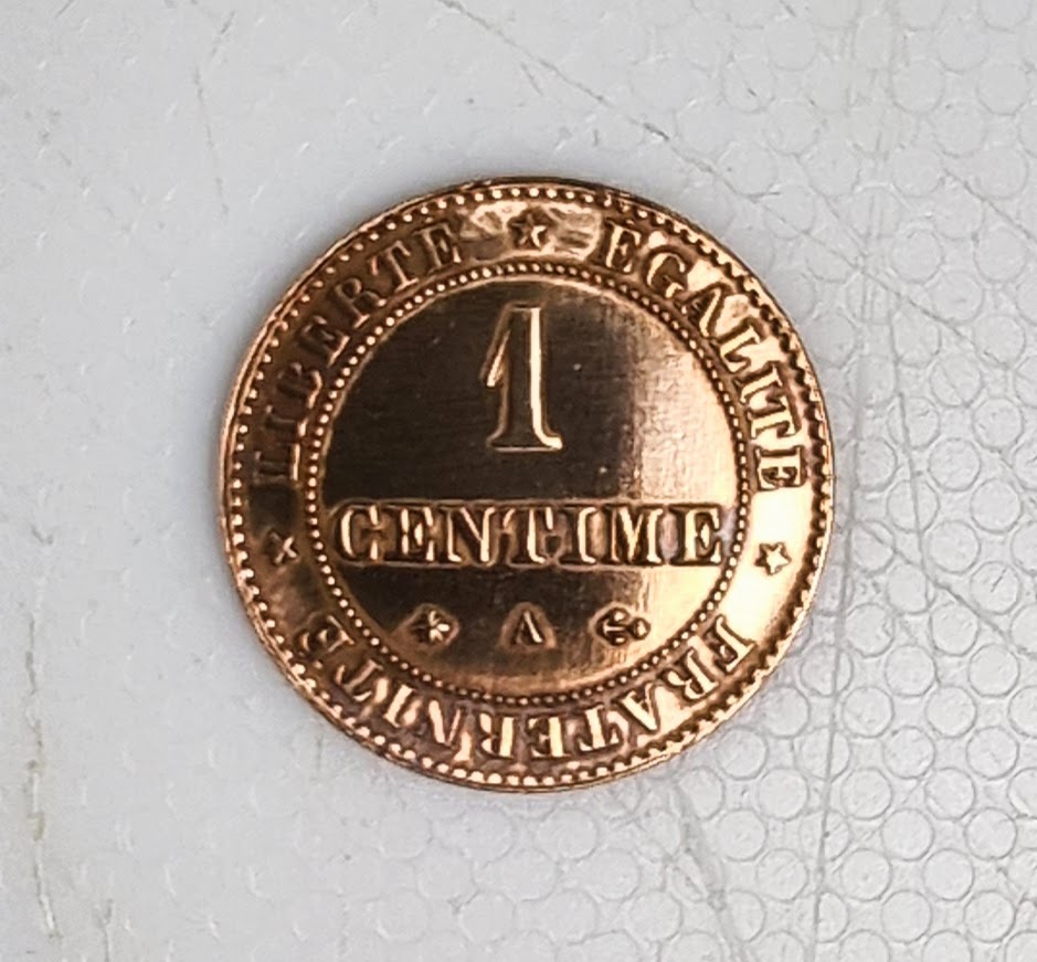 Pièce de 1 Centime Cérès 1872A SPL EB91511 – Image 2