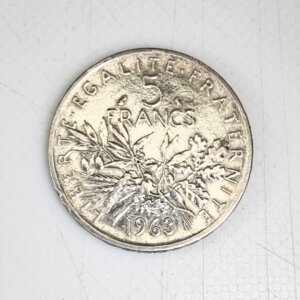 5 Francs Semeuse 1963 SUP Argent EB91606
