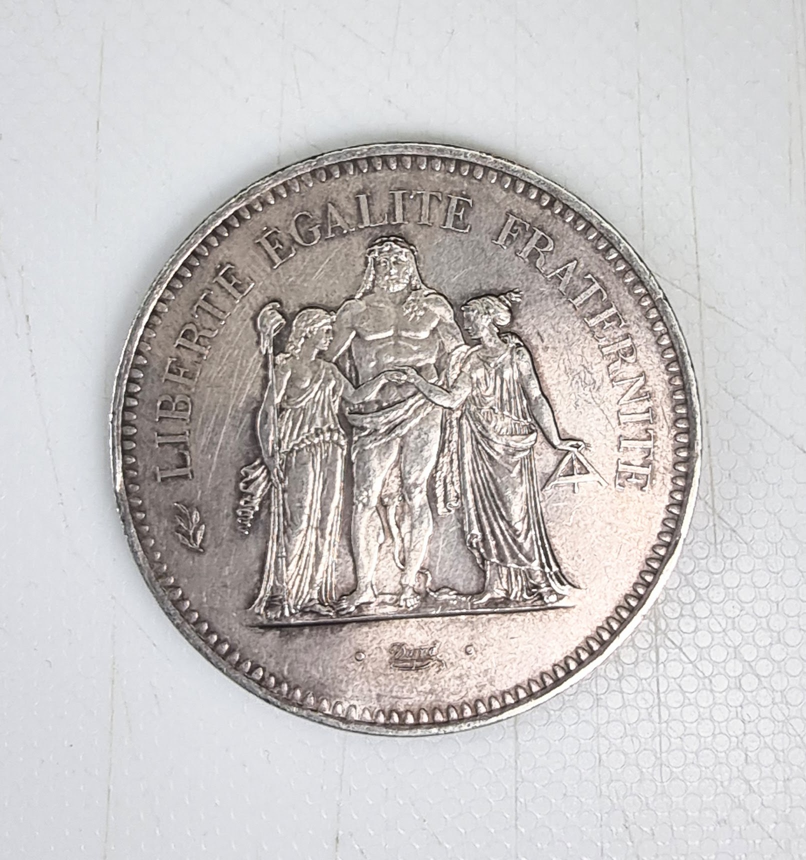 50 Francs Hercule 1977 Argent SUP EB91609 – Image 2