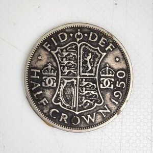 1/2 Couronne Georges VI 1950 TTB Angleterre EB91610