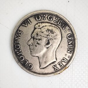 1/2 Couronne Georges VI 1950 TTB Angleterre EB91610