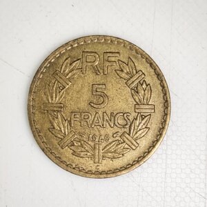 Pièce de 5 Francs Lavrillier Cupro-Alu1946 C SUP EB91612