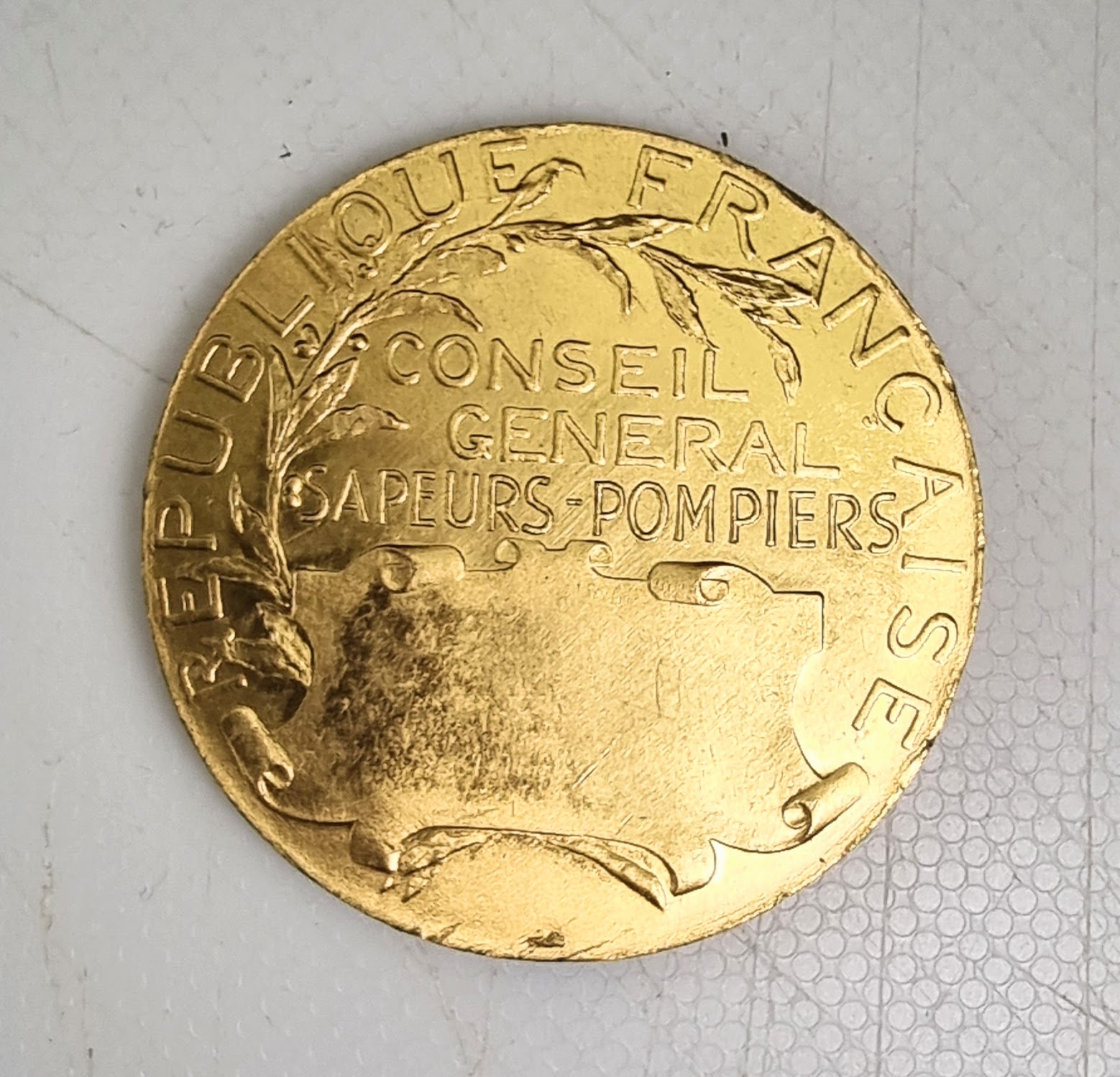 Médaille Du Conseil Général Du VAL D’OISE Sapeurs Pompiers SPL+ EBM90149 – Image 2