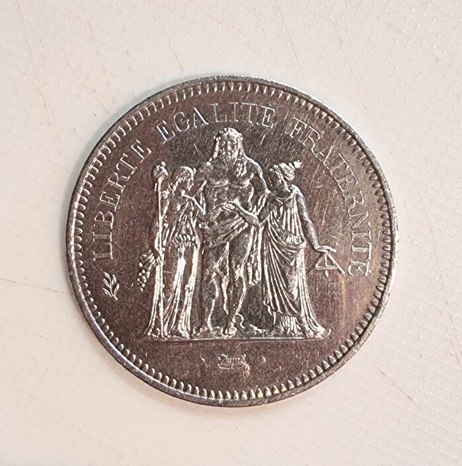Pièce de 50 Francs Hercule 1977 Argent SUP- EB91622 – Image 2
