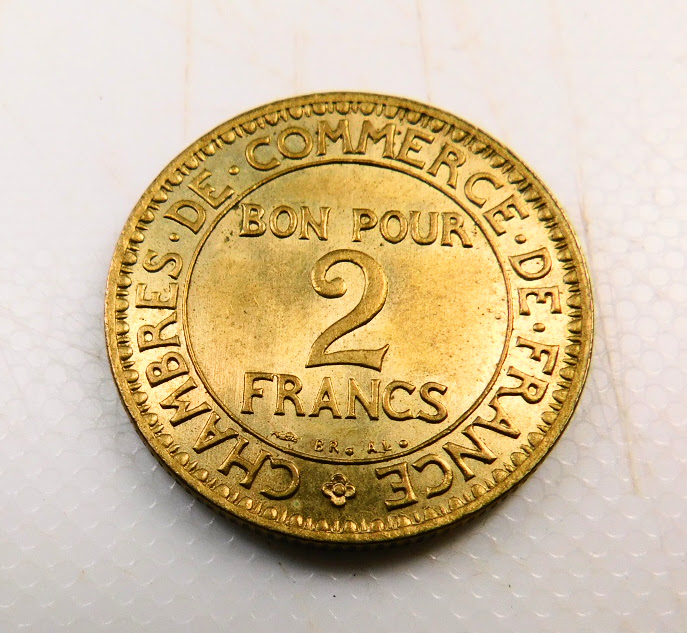 2 Francs Chambre de Commerce 1921 SPL EB91620 – Image 2