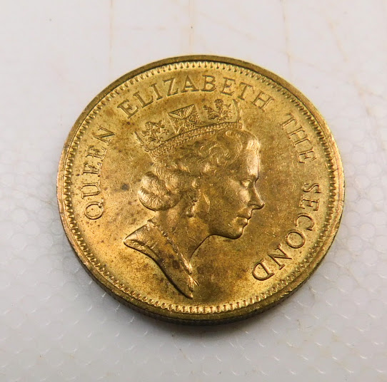 Pièce de 50 centimes Hong Kong Elisabeth II 1990 SPL Angleterre EB91623 – Image 2