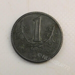 Pièce de 1 Koruna Bohéme République Tchèque 1943 EB91645