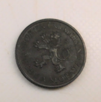 Pièce de 1 Koruna Bohéme République Tchèque 1943 EB91645 – Image 2