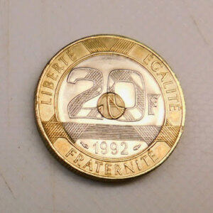 Piece de 20 Francs Mont St Michel 1992 SPL EB91652