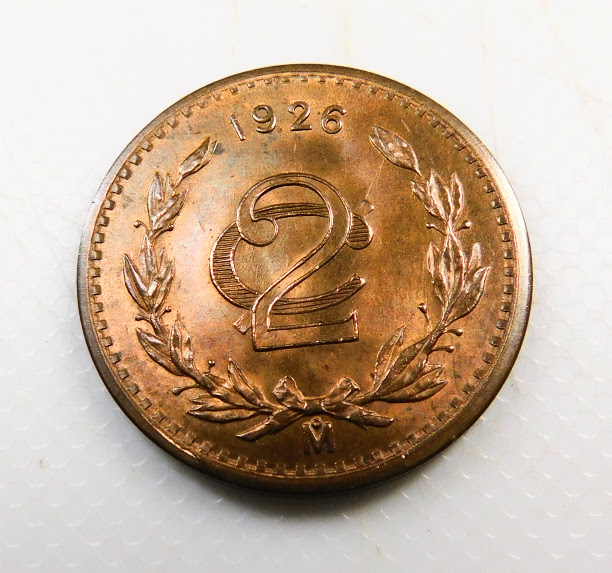 Pièce de 2 Centavos 1926 SUP Mexique EB91678 – Image 2