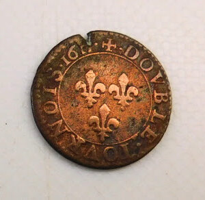 Pièce de Double tournois Louis XIII 1615A TB+ EB91693