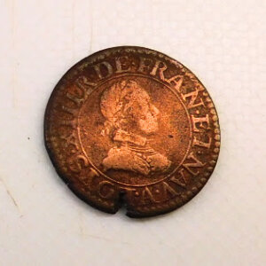 Pièce de Double tournois Louis XIII 1615A TB+ EB91693