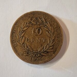 10 Centimes CHARLES X 1825 TTB++ EB91149